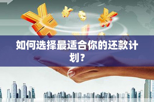 顺德如何选择最适合你的还款计划？